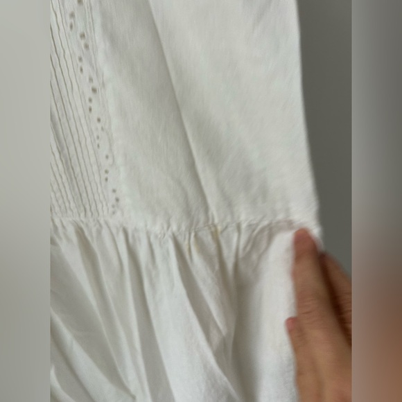 Vintage Cornell trading boho white prairie dress - Picture 9 of 13